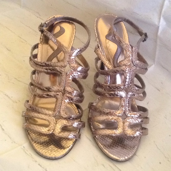 Nina Metallic slingback heels - Picture 2 of 5